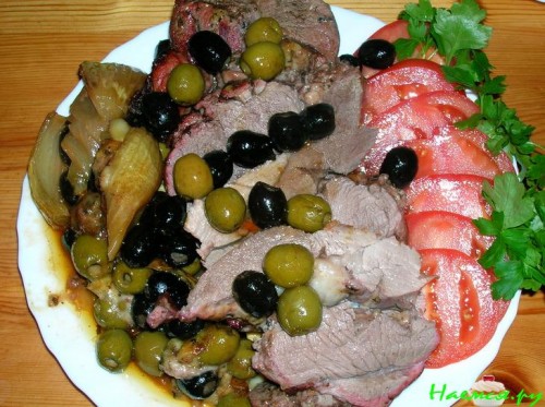 Баранина, фаршированная сулугуни