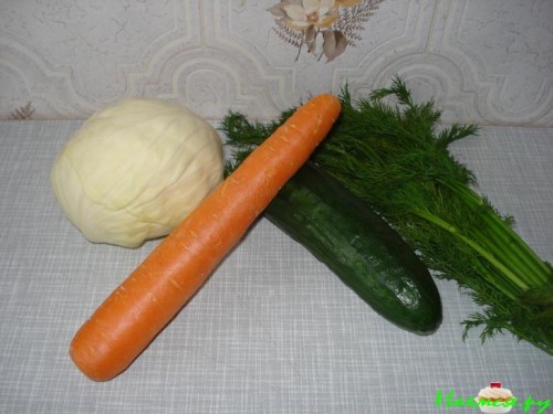 Салат "Капустник" быстрый и вкусный