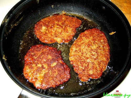 Сочные печеночные котлетки