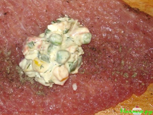 Мясные мешочки с начинкой