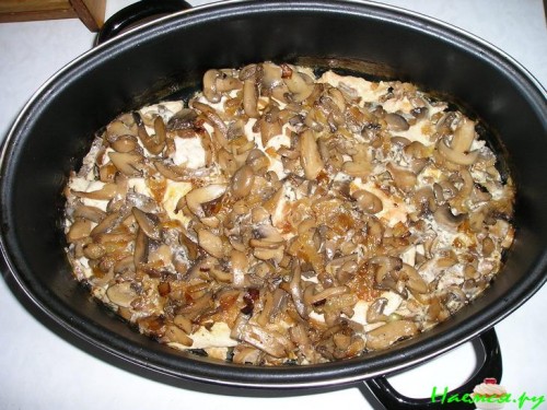 Курица с грибами