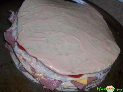 Закусочный пирог из лаваша