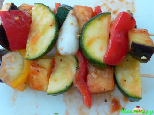 Овощной шашлык в гриле