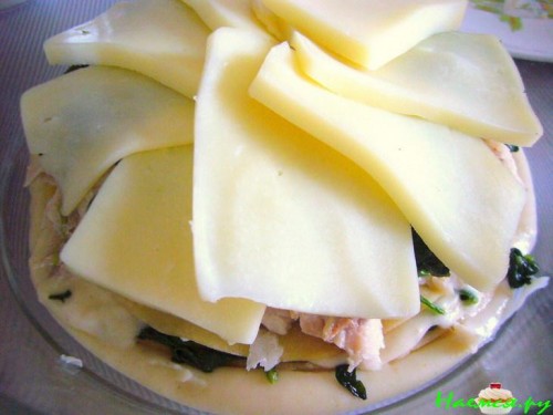 Лазанья с рыбкой ну ооочень вкусная!