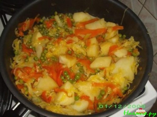 Овощное рагу (постный вариант)