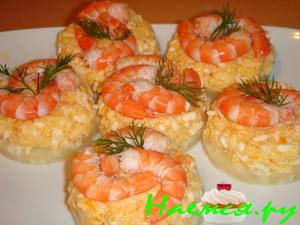 Креветки на кольцах