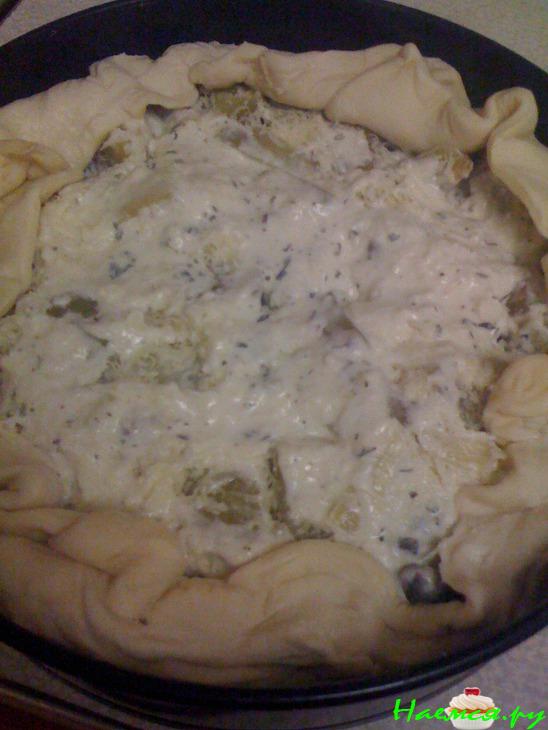 Пирог картофельный с грибами Пирог картофельный с грибами