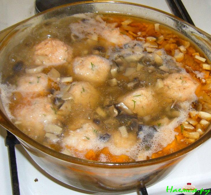 Суп рыбный с фрикадельками