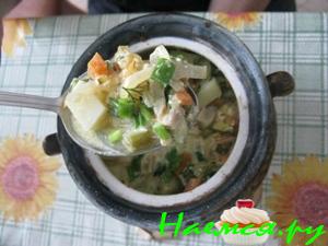 Рыбка с овощами по-деревенски