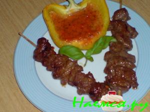 Брошет из маринованной говядины