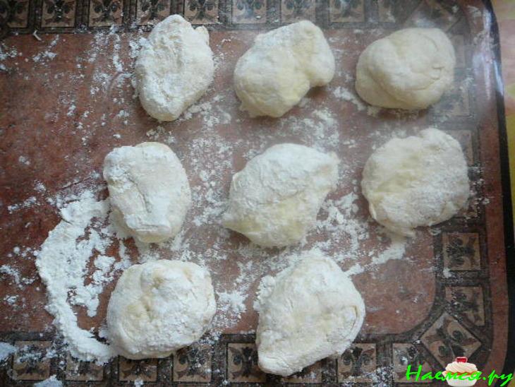 Лапти с рыбой