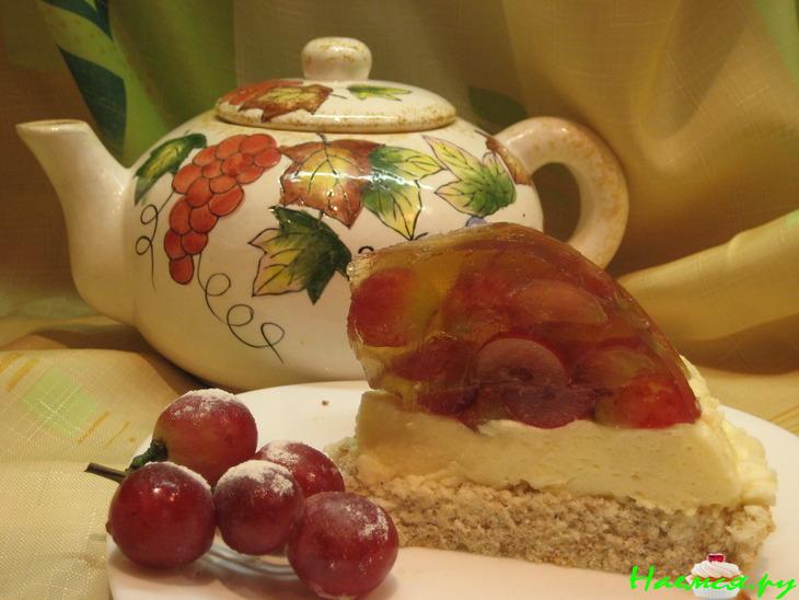 Виноградный торт с желе