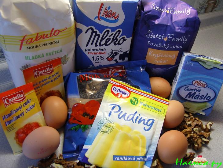 Маковый пирог с кремом