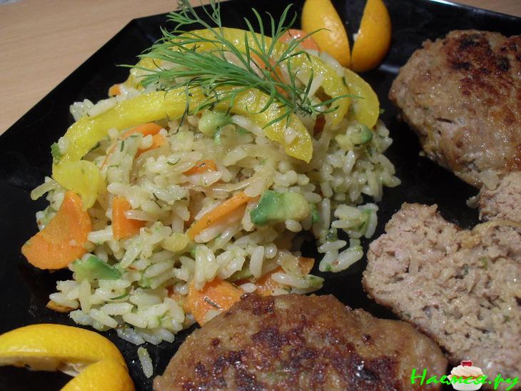 Котлеты (манголеты) с гавайским рисом