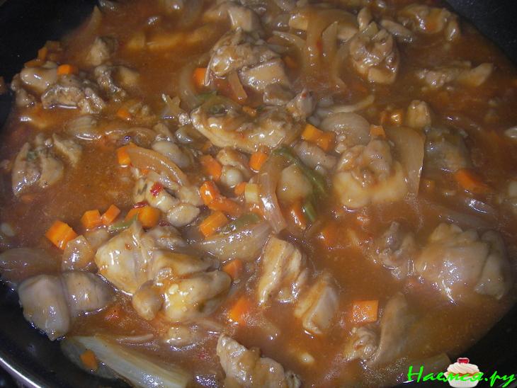 Острая курица по-китайски