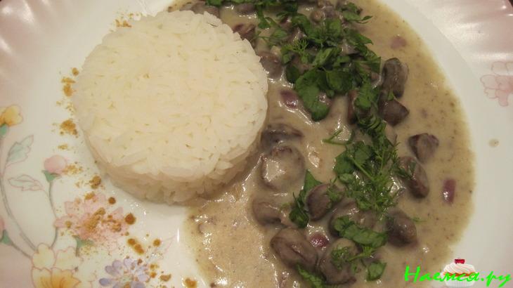 Куриные сердечки в кокосовом молоке