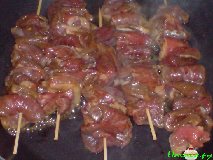 Брошет из маринованной говядины