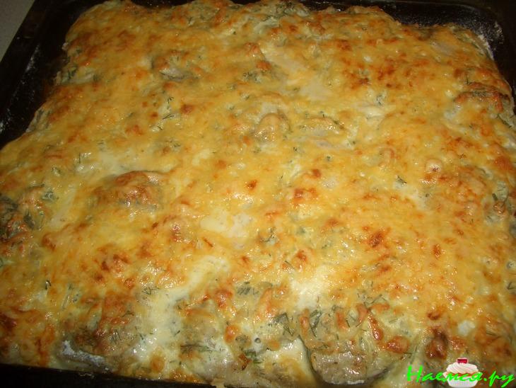 Рыба запеченная в сметане