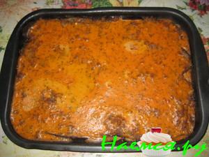Запеканка с баклажанами и фаршем