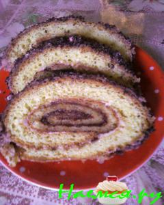 Бисквитный рулет к чаю