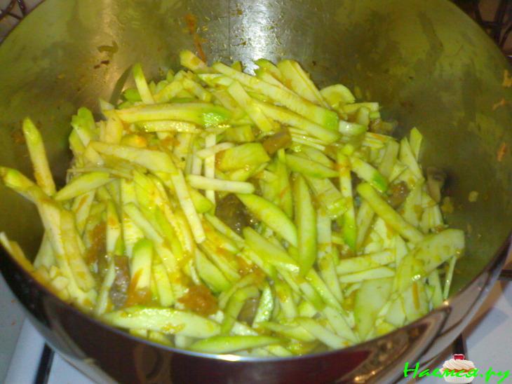 Суп грибной с кабачками