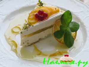Торт "Творожно-персиковый со вкусом маракуйи"