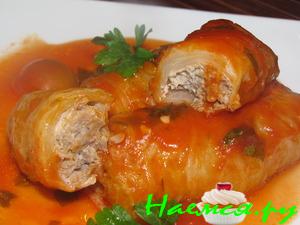 Голубцы с мясом птицы под Неаполитанским соусом
