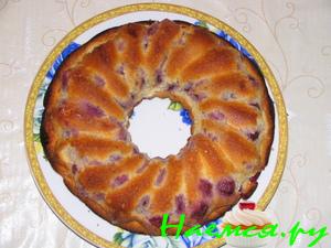 Кекс с вишнями