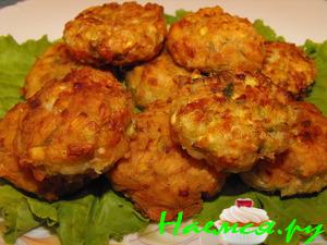 Фрикадельки из баклажанов и кабачков