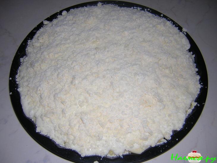 Манник с творожно-фруктовой начинкой Манник с творожно-фруктовой начинкой