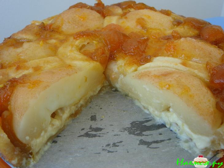 Грушевый пирог с заварным кремом Грушевый пирог с заварным кремом