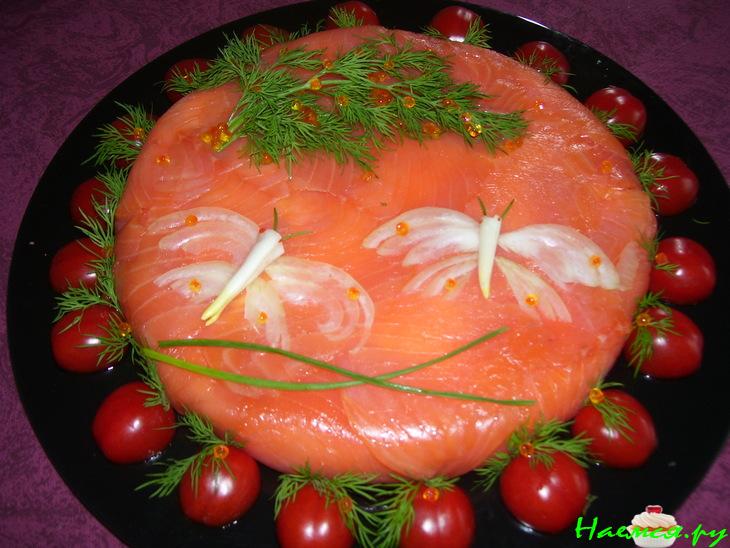 Завтрак из лосося