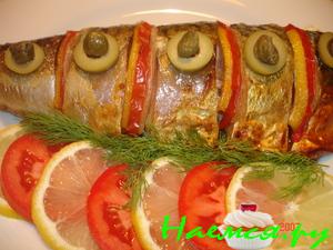 Скумбрия запеченная в фольге