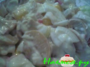 Салатик из шампиньонов