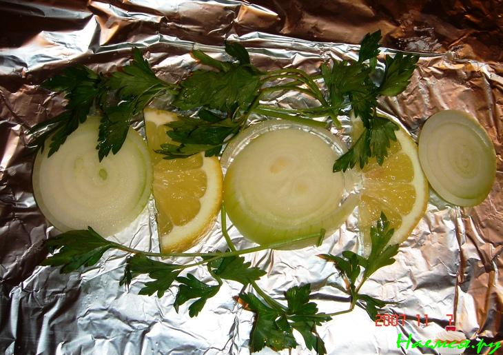 Стерлядь запеченная