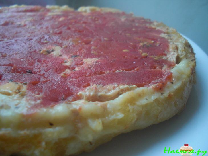 Тарт с лососем