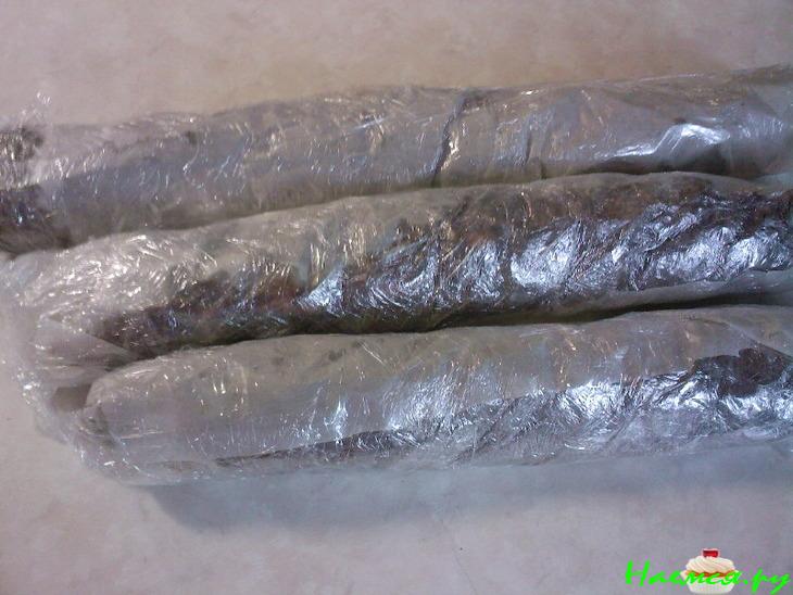 Шоколадная колбаска с баранками Шоколадная колбаска с баранками