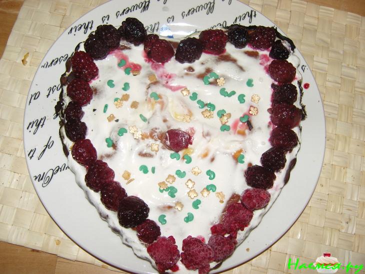 Творожно-ягодный десерт