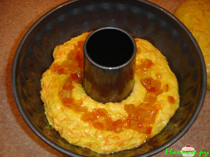 Пирог из тыквы с яблоком