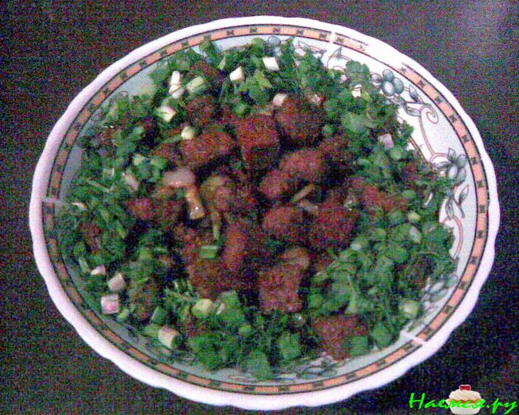 Теплый крестьянский салат Теплый крестьянский салат