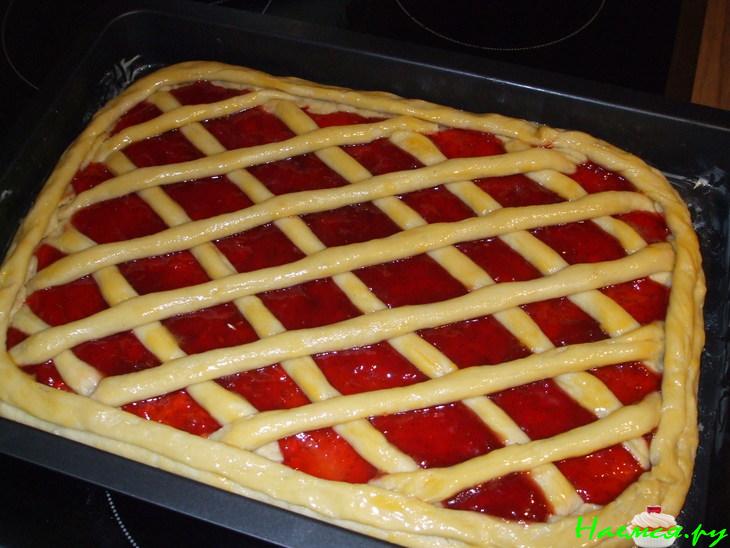 Пирог 'Решетка' с вареньем, наипростейший Пирог 'Решетка' с вареньем, наипростейший