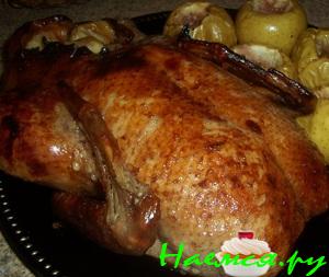 Утка с яблочками