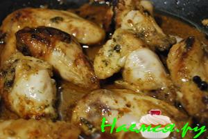 Крылышки маринованные в мёде и мяте Крылышки маринованные в мёде и мяте