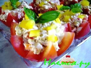 Помидоры фаршированные закусочные