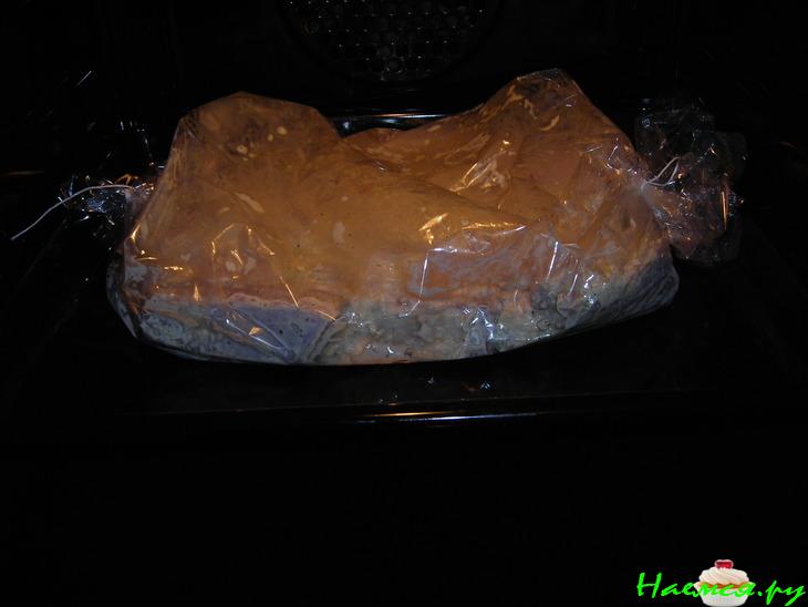 Свиные рёбрышки, приготовленные в "рукаве"