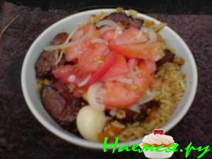 Плов с говядиной и зарой Плов с говядиной и зарой