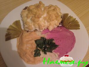 Свиная вырезка с помидорами и шампиньонами