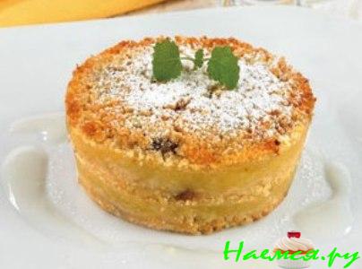 Запеканка с изюмом и яблоками
