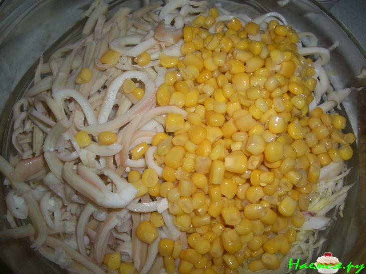 Салат из кальмар