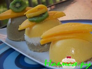 Фруктово-йогуртовые пудинги